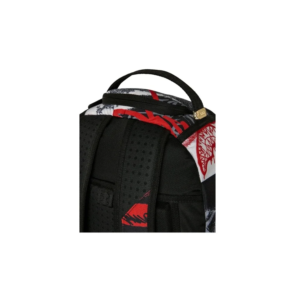 Sprayground Hello My Name Is Shark Backpack Limited Edition Red Black B4647